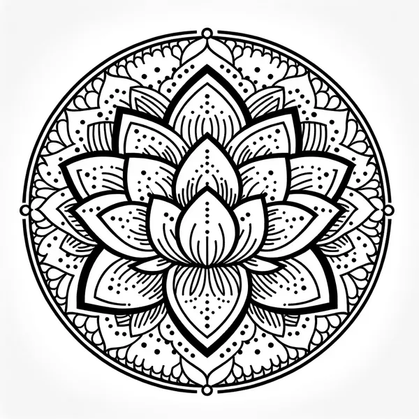 Lotus Flower Mandala