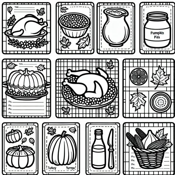 Thanksgiving Recipe Cards