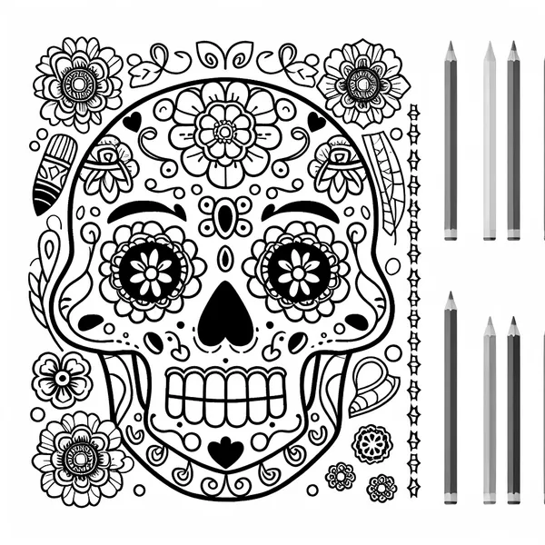 Dia de los Muertos Skull