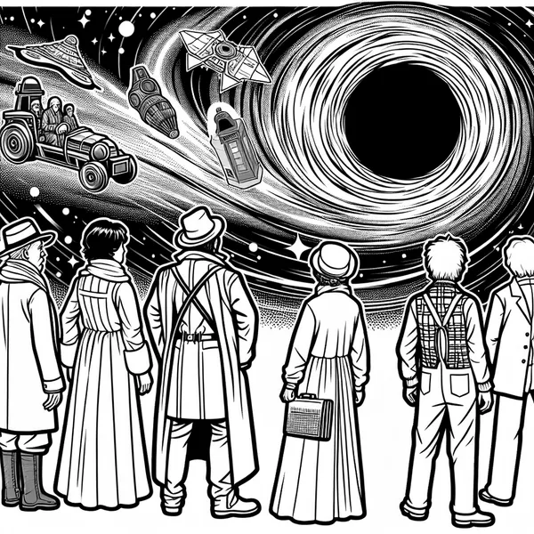 Time Travelers Exploring a Black Hole