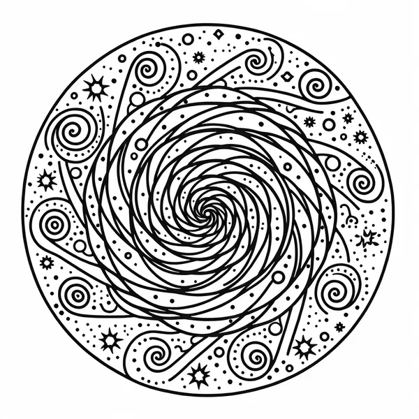 Galactic Spiral Mandala