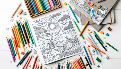 Bible coloring pages feature image