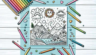 Creation days coloring pages featured image