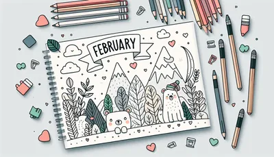 February coloring pages feature image