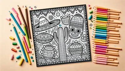 Mexico coloring pages feature image