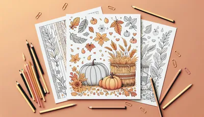 October coloring pages feature image