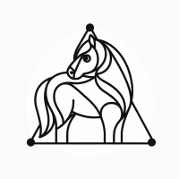 Horse with Triangle